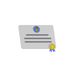 3D Medical Certificate Document
