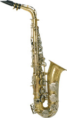 saxophone isolated on white