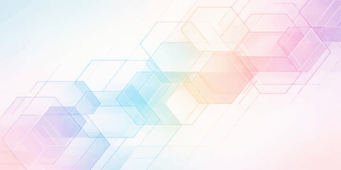 Obraz premium Abstract colorful geometric background with blue futuristic triangles and digital vector design