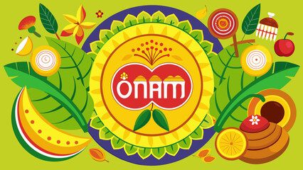 Vibrant and colorful image showcasing a variety of fruits and vegetables Vector