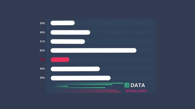 Bar Chart Animation is an infographic element on an alpha channel in blue, green and pink color. It is easy to use and can be quickly added in to your presentations, slideshows and promo videos.4k