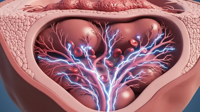 The inner bladder lining becomes swollen and more sensitive due to chemical inflammatory mediators. Blood vessels dilate, and the bladder wall sends frequent urge-to-urinate signals 
