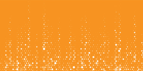Bright orange pop art background with comic dot pattern, soft color transition, classic halftone style, EPS10 vector