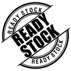 ready stock, rubber stamp, vector