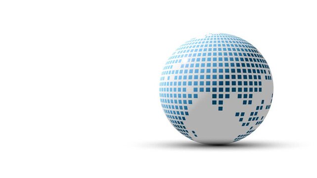 mondo, pianeta, informatica, digitale, pixel, concetto tecnologia,