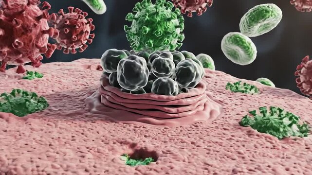 HPV biology: viral structure, cell entry, DNA integration, immune evasion, wart formation, precancerous changes, risk strain differences, and vaccine protection 