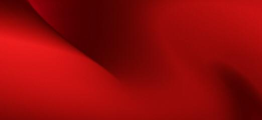 Luxurious and exclusive smooth red gradient background with soft flowing waves in a grainy texture.
