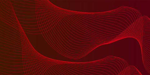 Abstract futuristik design full of character through a series of red lines suitable for templates