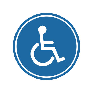 PMR Accessible Symbol for Wheelchair Users in Public Spaces