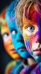 People come together to celebrate Holi, sharing laughter and colorful powders