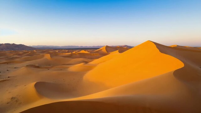 Smooth Lateral Drone Movement Over Sand with Subtle Texture Shifts and Calm Atmospheric Motion 4K