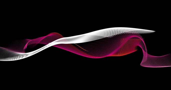 The abstract background comes to life thanks to plumes of particles smoothly waving in the rhythm of invisible energy. Dynamic flows create a mesmerizing pattern, filling the space with a sense of mov
