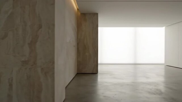 Modern Empty Room with Natural Light.