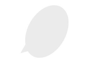 Isometric speech bubble icon with minimal solid design on white background