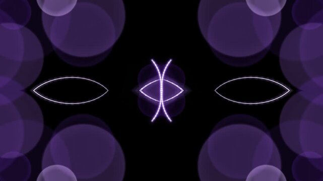 Symmetric Glowing Circles VJ Loop Background