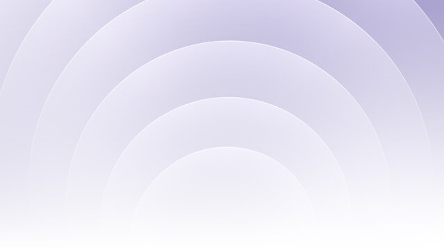 Abstract concentric circular pattern background in white purple tones artwork