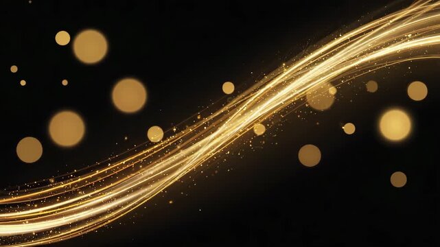 Realistic Light Flow Scene with Calm Particle Drift in 4K