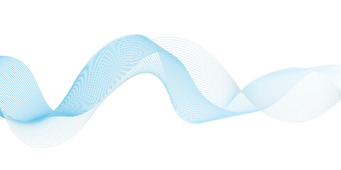 Abstract wave background with 3D DNA render