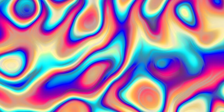 Vibrant Abstract Psychedelic pattern filled with Colorful Patterns and mesmerizing Fluid Motion, evoking dynamic energy and fluidity throughout the imaginative design