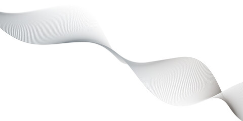 Fototapeta premium Abstract white line in vector business texture. Pattern line blend curve flow futuristic white background. Modern background futuristic energy sound waves technology concept background.