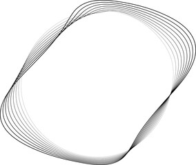 Circle liquid with blend line halftone use for badges, tag, label, logo