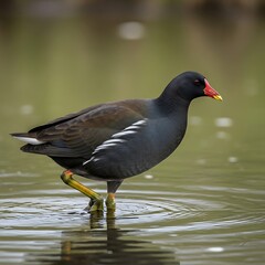 Waterbird's Wading: Pond Life Moment
