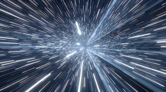 Hyperspace Jump Warp Speed Star Wars Style Loop Video.