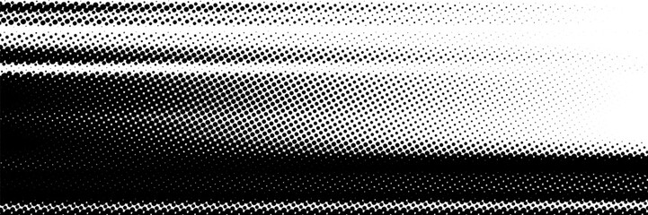 fun beautiful black and white shadow halftones retro pop art funky urban colorful comic book. Dotted halftone gradient texture. Vanishing polka dot background. Repeating dots gradation pattern backgro