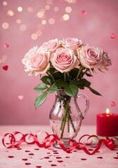 Rose Bouquet Romance: Soft Light & Sweet Affection