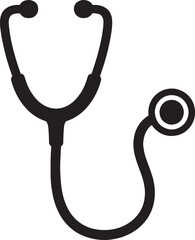 Stethoscope Medical Icon Vector