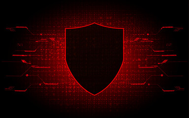 Cyber security technology concept , Shield With Keyhole icon , personal data , vector illustration.	