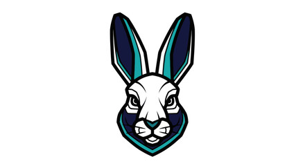 Obraz premium Rabbit head mascot logo design