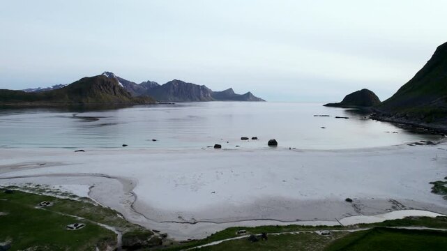 Haukland Beach, Lofoten, Norwegen