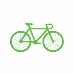 Flat Design Bicycle Side View Icon