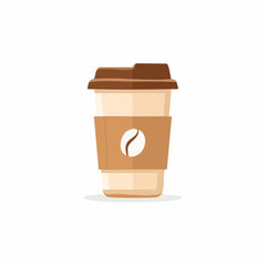 Flat Design Takeaway Coffee Cup