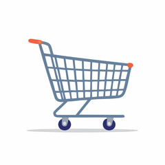 Flat Design Shopping Cart Icon