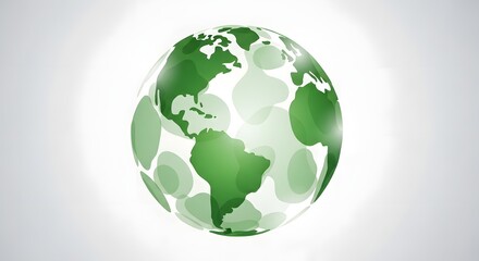 Obraz premium Earth day globe emblem for environmental awareness and conservation