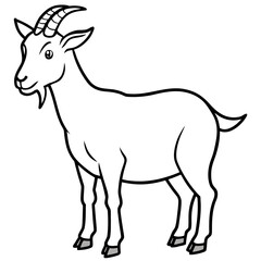 Obraz premium goat vector illustration