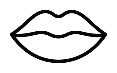 Vector illustration of a stylized pair of lips © Arjun