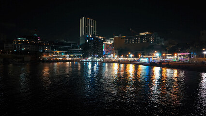 Obraz premium St Julian’s Bay(San Giljan) and Urban Waterfront, Malta