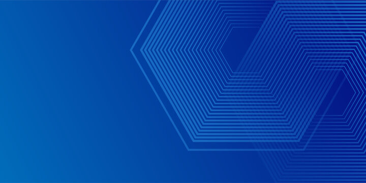 Modern Hexagon Blue Tech Finance Fintech Background Abstract Pixel Pattern. Abstract Business Tech Illustration Abstract Modern