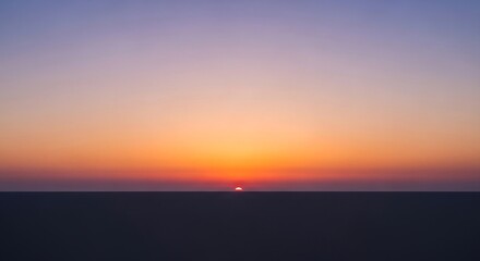 Fototapeta premium Minimalist natural horizon at sunset, smooth color gradients, calm air, silence and contemplation, romantic and emotional abstraction