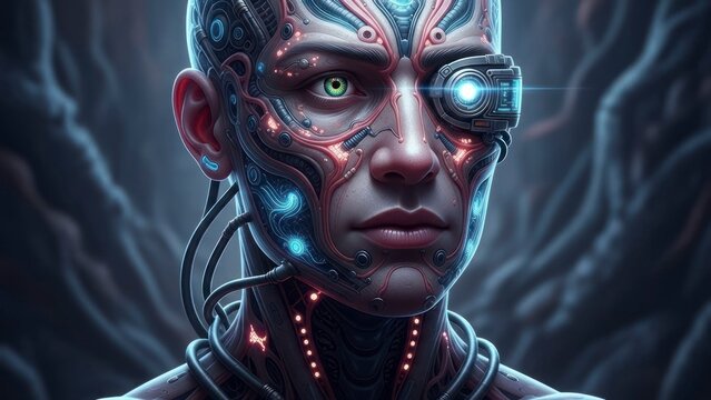 Cyborg portrait