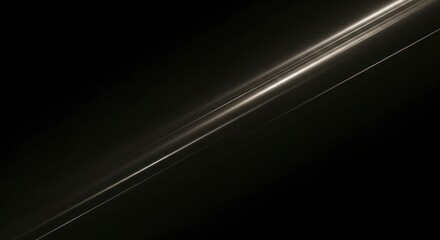 Glowing light streak in space.