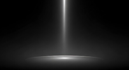 Light beam in dark space.