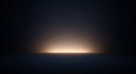 Light in dark abstract scene.