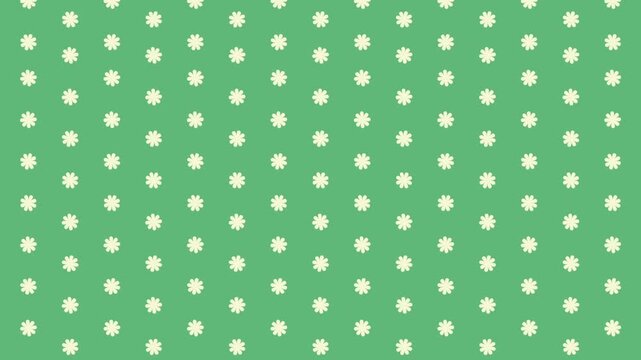 A minimalist and cute animated background featuring a repeating yellow daisy pattern with gentle motion