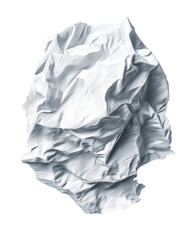 Crumpled White Paper Ball