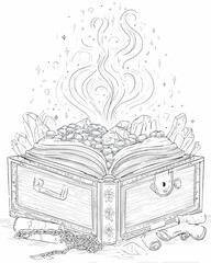 Fototapeta premium illustration of an old book