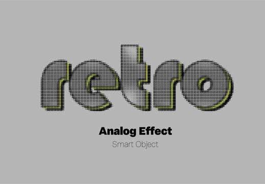 Analog Text Effect